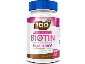 100 Naturals High Potency Biotin for Hair Growth