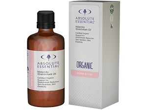 bottle of Absolute Essential Maternity Stretchmark Oil