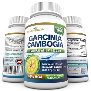 bottle of Abundant Health Garcinia Cambogia Extract