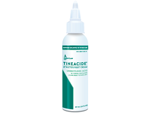 bottle of Blaine Labs Tineacide Athlete's Foot Cream