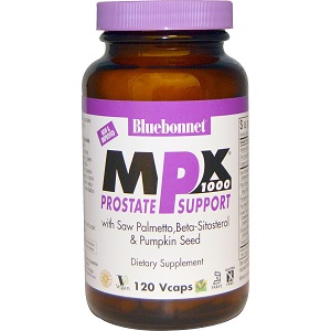 bottle of Bluebonnet MPX 1000 Prostate Support VCaps