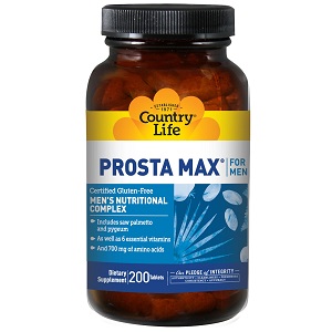 bottle of Country Life Vitamins Biochem Prosta Max