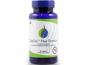 bottle of DasGro Hair Formula