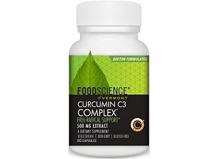 bottle of Foodscience Curcumin C3 Complex