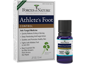 bottle of Forces of Nature Athlete's Foot Control