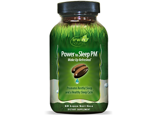 bottle of Irwin Naturals Power to Sleep PM