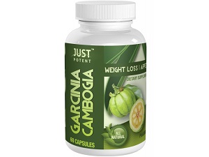 bottle of Just Potent Pharmaceutical Grade Garcinia Cambogia