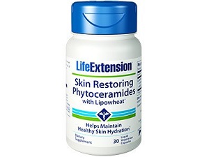 bottle of Life Extension Skin Restoring Phytoceramides