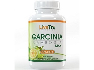 bottle of Livetru Garcinia Cambogia Extract