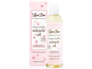 bottle of Love Boo Super Stretchy Miracle Oil