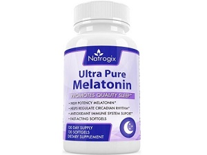 bottle of Natrogix Ultra Pure Melatonin
