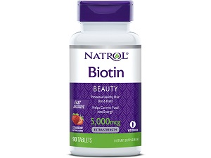 bottle of Natrol Biotin