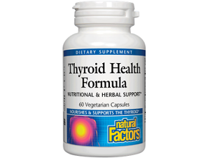 bottle of Natural Factors Thyroid Health Formula