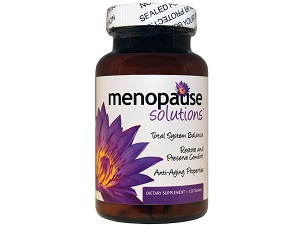 bottle of Natural Healthy Concepts Menopause Solutions