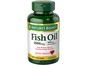 bottle of Nature's Bounty Fish Oil