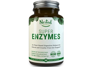 bottle of Nested Naturals Super Enzymes