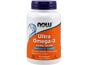 bottle of Now Ultra Omega 3