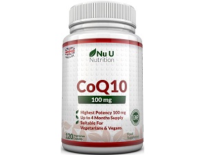 bottle of Nu U Nutrition CoQ10