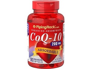 bottle of Piping Rock Absorbable CoQ10