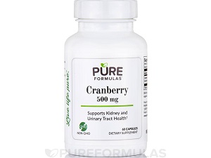 bottle of Pure Formulas Cranberry