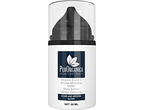 bottle of PurOrganica Scar Cream