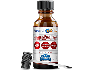 bottle of Research Verified Athlete's Foot Killer