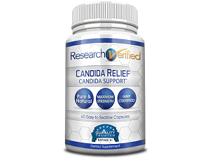 bottle of Research Verified Candida Relief