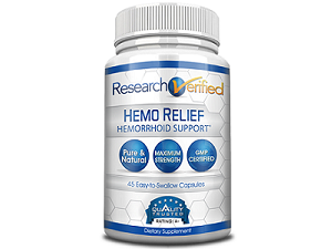 bottle of Research Verified Hemo Relief