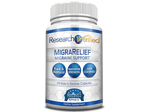 bottle of Research Verified MigraRelief