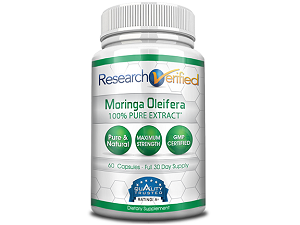 bottle of research verified moringa