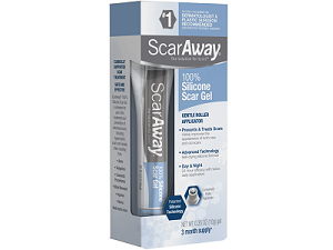 bottle of ScarAway Scar Diminishing Gel