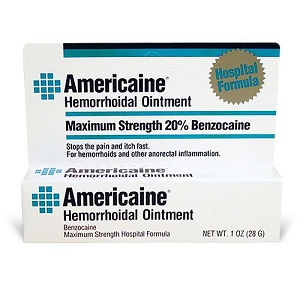 box of Americaine Hemorrhoidal Ointment