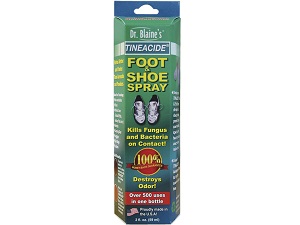 box of Dr. Blaine's Tineacide Antifungal Foot and Shoe Spray