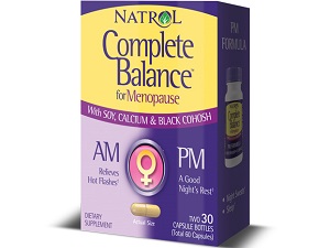 box of Natrol Complete Balance for Menopause AMPM