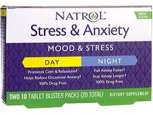 box of Natrol Stress And Anxiety Day And Night