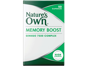 Nature’s Own Memory Boost Gingko for Brain Booster