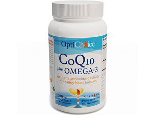 OptiChoice CoQ10 plus Omega-3 for Health & Well-Being